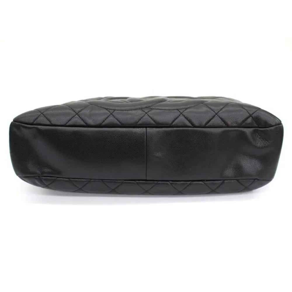Chanel Caviar Chain Shoulder Matelasse Black Here Mark